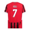 Camisola + Calções AC Milan Adli 7 Criança Equipamento 1ª 24/25